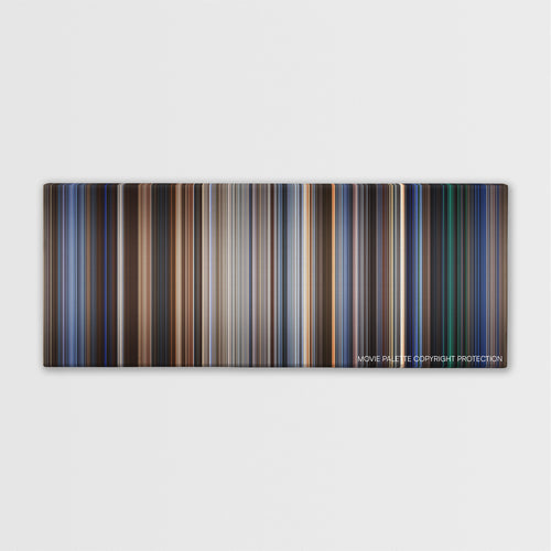 Patriot Games color palette canvas print: thousands of thin vertical stripes of color