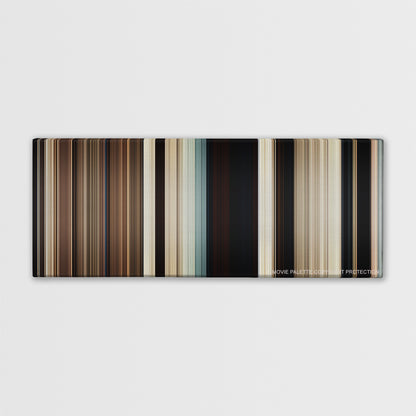True Grit color palette canvas print: thousands of thin vertical stripes of color