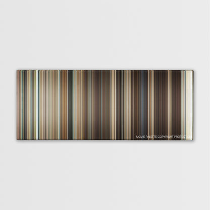 Frost/Nixon color palette canvas print: thousands of thin vertical stripes of color
