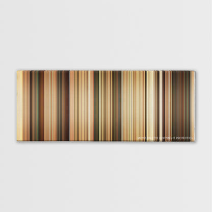 Get the Gringo color palette canvas print: thousands of thin vertical stripes of color
