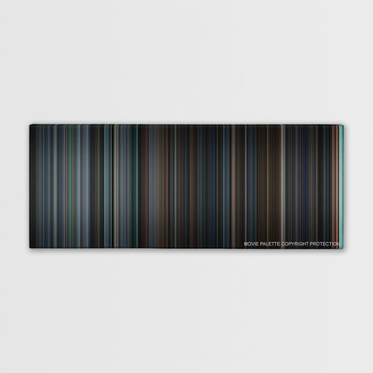 Being John Malkovich color palette canvas print: thousands of thin vertical stripes of color