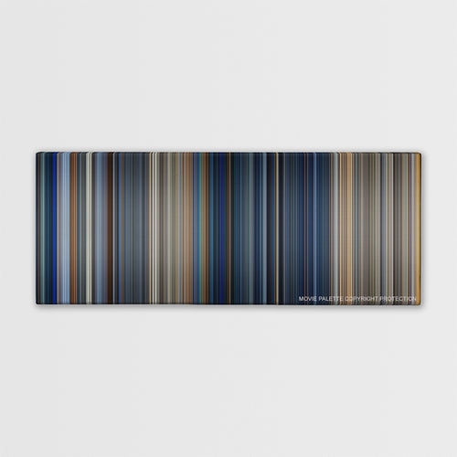 The Rock color palette canvas print: thousands of thin vertical stripes of color