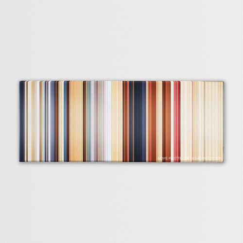 Baahubali: The Beginning color palette canvas print: thousands of thin vertical stripes of color