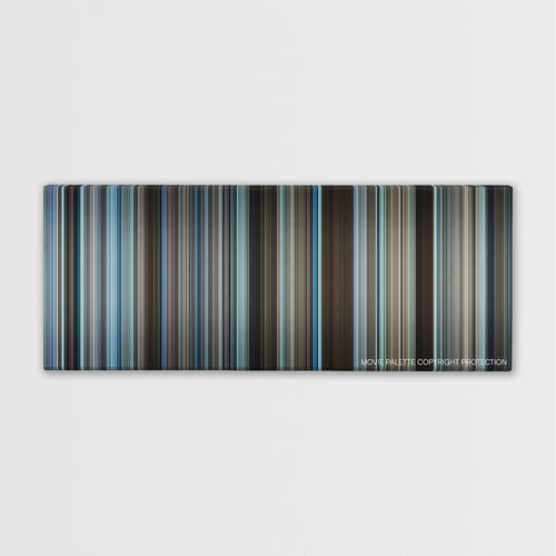 The Foreigner color palette canvas print: thousands of thin vertical stripes of color