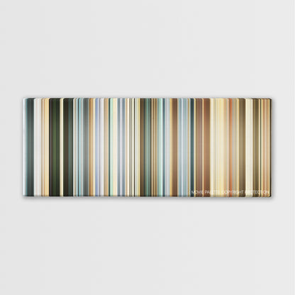 The Mexican color palette canvas print: thousands of thin vertical stripes of color