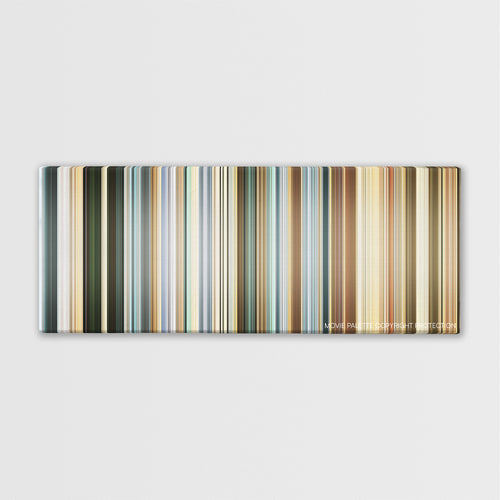 The Mexican color palette canvas print: thousands of thin vertical stripes of color