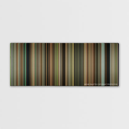 The Blind Side color palette canvas print: thousands of thin vertical stripes of color