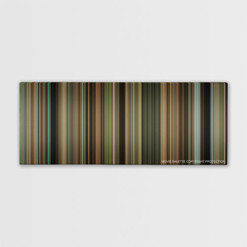 The Blind Side color palette canvas print: thousands of thin vertical stripes of color
