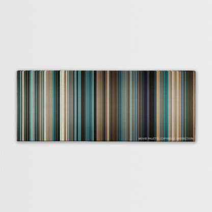 Lord of War color palette canvas print: thousands of thin vertical stripes of color