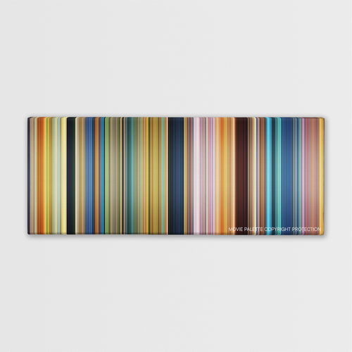 The Good Dinosaur color palette canvas print: thousands of thin vertical stripes of color