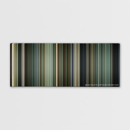 Salt color palette canvas print: thousands of thin vertical stripes of color