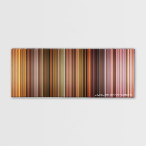 Dancer in the Dark color palette canvas print: thousands of thin vertical stripes of color