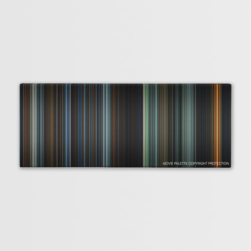 The Wolfman color palette canvas print: thousands of thin vertical stripes of color