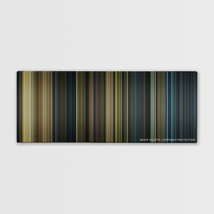Real Steel color palette canvas print: thousands of thin vertical stripes of color