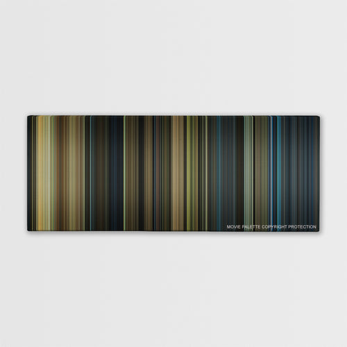 Real Steel color palette canvas print: thousands of thin vertical stripes of color