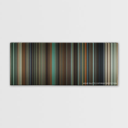 Run All Night color palette canvas print: thousands of thin vertical stripes of color
