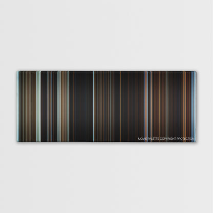 The Name of the Rose color palette canvas print: thousands of thin vertical stripes of color