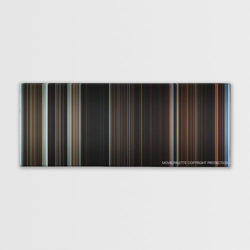 The Name of the Rose color palette canvas print: thousands of thin vertical stripes of color