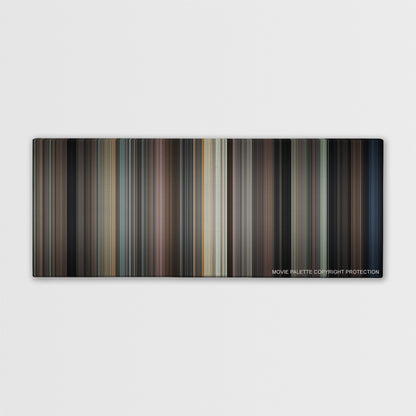 North by Northwest color palette canvas print: thousands of thin vertical stripes of color
