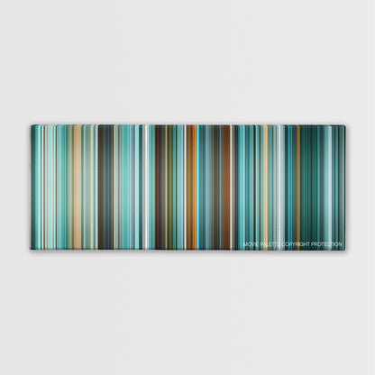 Filth color palette canvas print: thousands of thin vertical stripes of color