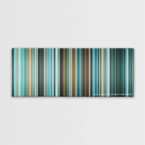 Filth color palette canvas print: thousands of thin vertical stripes of color