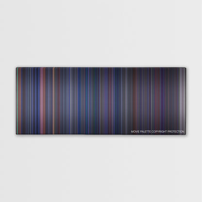 Crimson Tide color palette canvas print: thousands of thin vertical stripes of color
