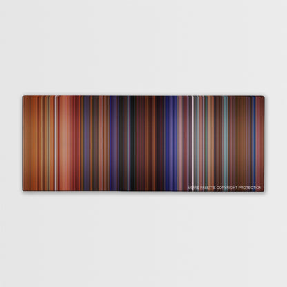 Eyes Wide Shut color palette canvas print: thousands of thin vertical stripes of color