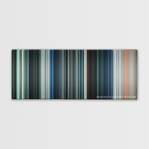 Power Rangers color palette canvas print: thousands of thin vertical stripes of color