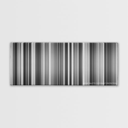 Seven Samurai color palette canvas print: thousands of thin vertical stripes of color