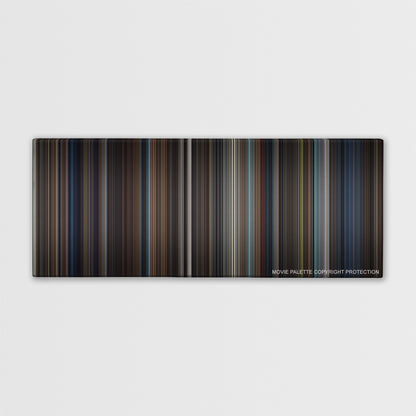 Hugo color palette canvas print: thousands of thin vertical stripes of color