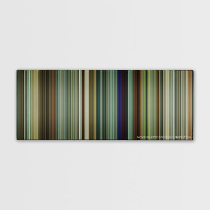 Tenet color palette canvas print: thousands of thin vertical stripes of color