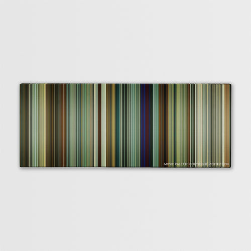 Tenet color palette canvas print: thousands of thin vertical stripes of color
