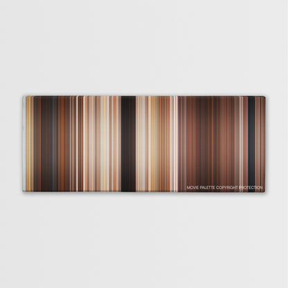 Maverick color palette canvas print: thousands of thin vertical stripes of color