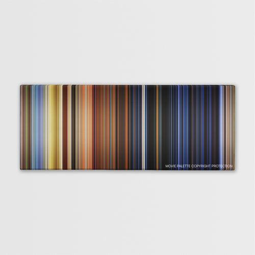 101 Dalmatians color palette canvas print: thousands of thin vertical stripes of color