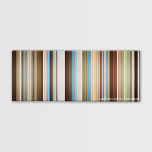 Epic Movie color palette canvas print: thousands of thin vertical stripes of color
