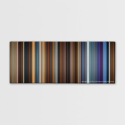 Click color palette canvas print: thousands of thin vertical stripes of color