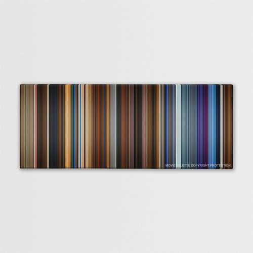 Click color palette canvas print: thousands of thin vertical stripes of color