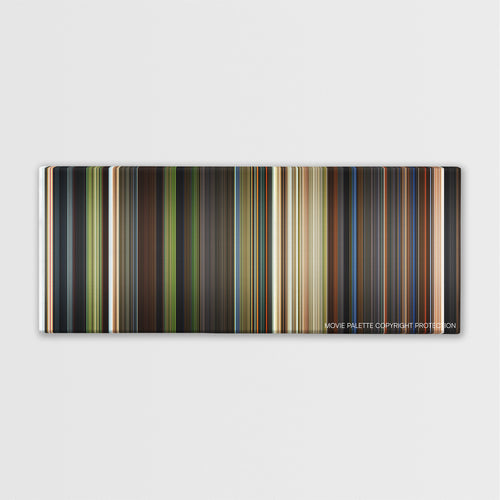 The Forbidden Kingdom color palette canvas print: thousands of thin vertical stripes of color