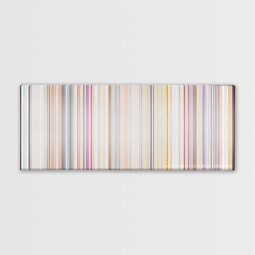 Super Size Me color palette canvas print: thousands of thin vertical stripes of color