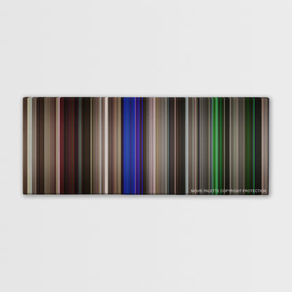 Neighbors color palette canvas print: thousands of thin vertical stripes of color