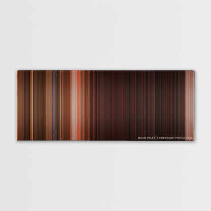 From Dusk Till Dawn color palette canvas print: thousands of thin vertical stripes of color