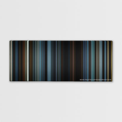 The Hunger Games: Mockingjay - Part 2 color palette canvas print: thousands of thin vertical stripes of color
