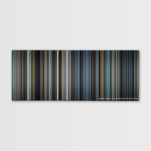 Bridge of Spies color palette canvas print: thousands of thin vertical stripes of color