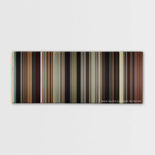 The Wrestler movie barcode canvas print, the whole film as stripes of color