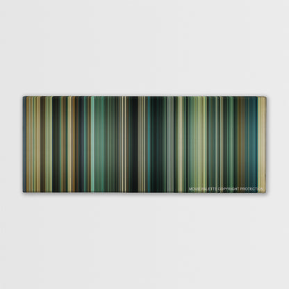 Taken 2 color palette canvas print: thousands of thin vertical stripes of color