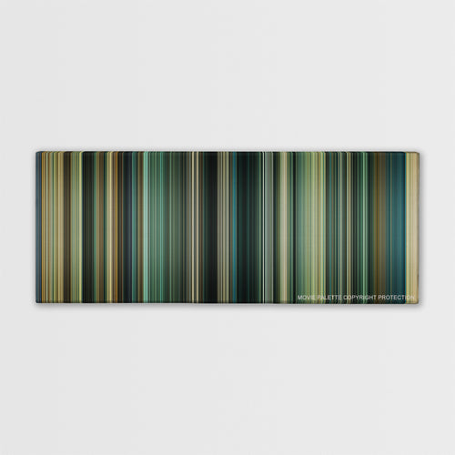 Taken 2 color palette canvas print: thousands of thin vertical stripes of color
