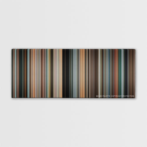 RED color palette canvas print: thousands of thin vertical stripes of color