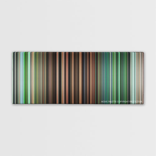 Rescue Dawn color palette canvas print: thousands of thin vertical stripes of color