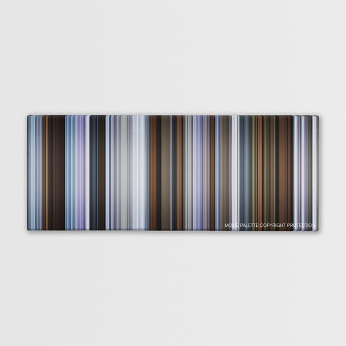 Brick color palette canvas print: thousands of thin vertical stripes of color