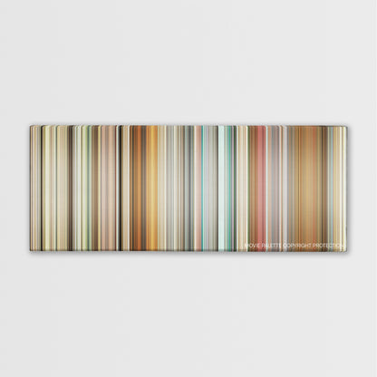 This Is England color palette canvas print: thousands of thin vertical stripes of color